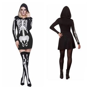 Spirit Halloween glitter day of the dead costume sz S